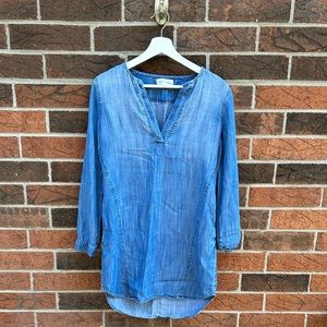 Cloth and stone denim flow dress